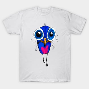 funny blue-bird T-Shirt